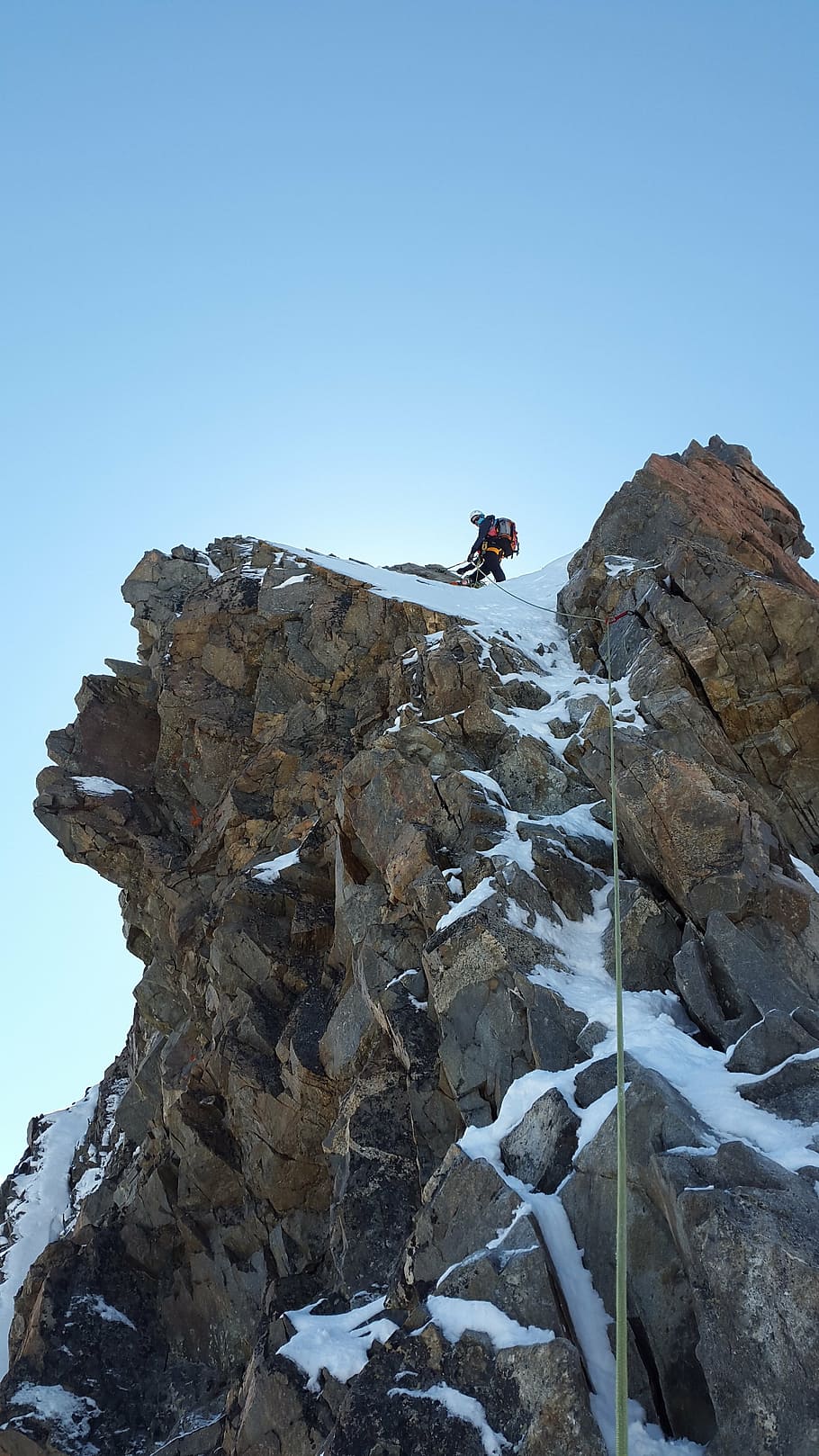 climb, alpine climbing, climber, secure, rock climbing, crag, HD wallpaper