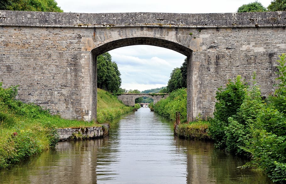 ark, water, channel, river, bridge, reflection, pierre, arch HD wallpaper