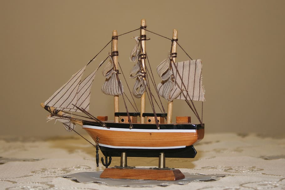 ship, art, ship sails, transport, no people, nautical vessel HD wallpaper