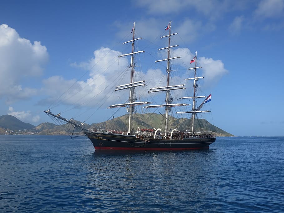 training ship, caribbean, nautical vessel, transportation, mode of transportation HD wallpaper