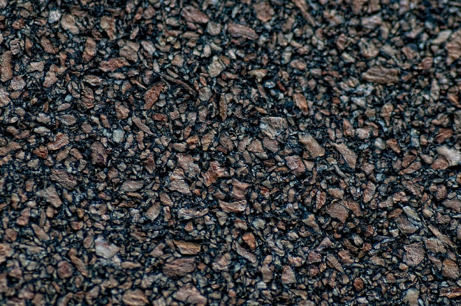 brown and black stone fragment, texture, detail, ground, abstract HD wallpaper
