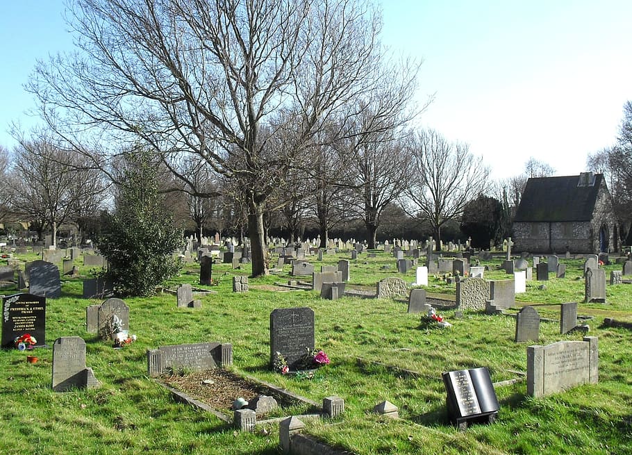England, Great Britain, Cemetery, headstones, tombstones, graves, HD wallpaper