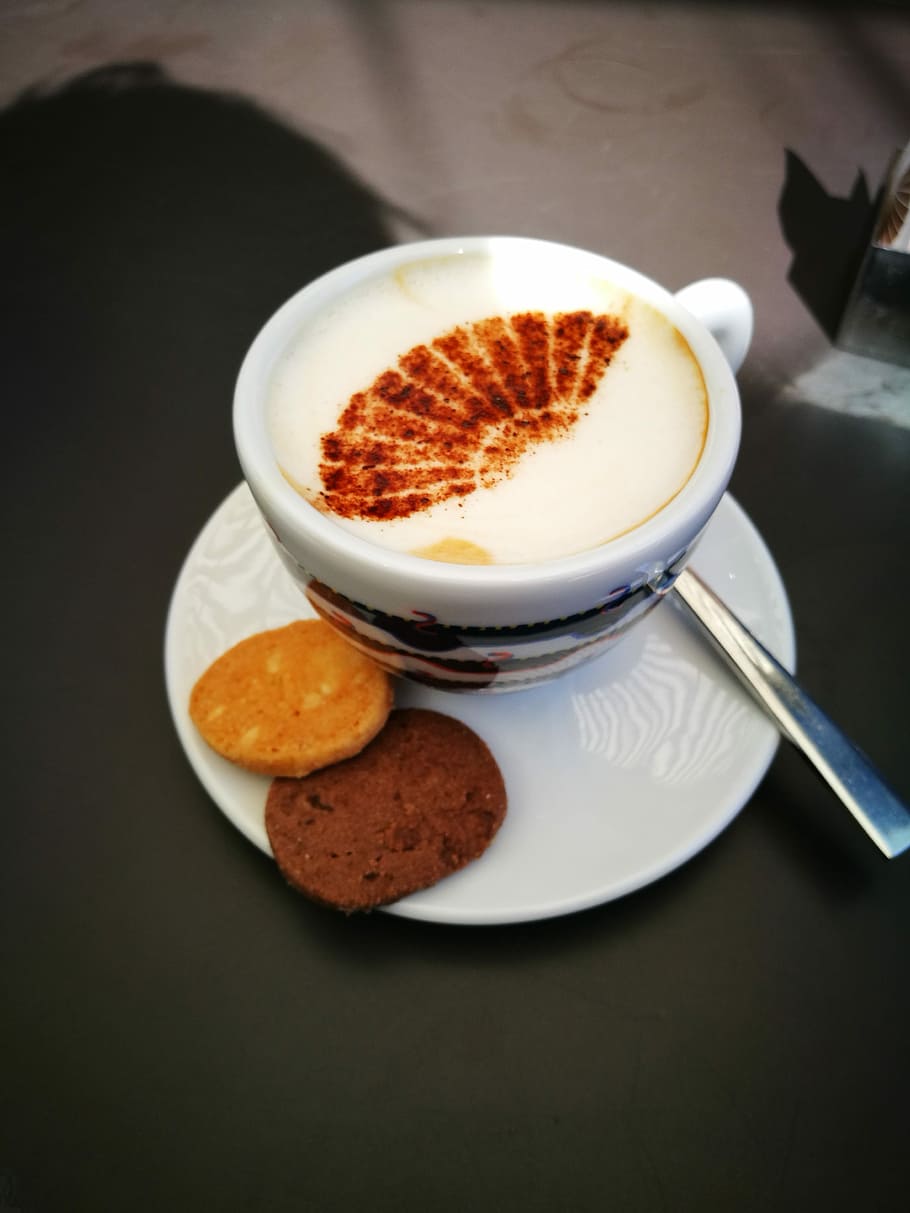 Coffee, Cookie, Biscuit, Hot, Beverage, drink, cafe, sugar HD wallpaper