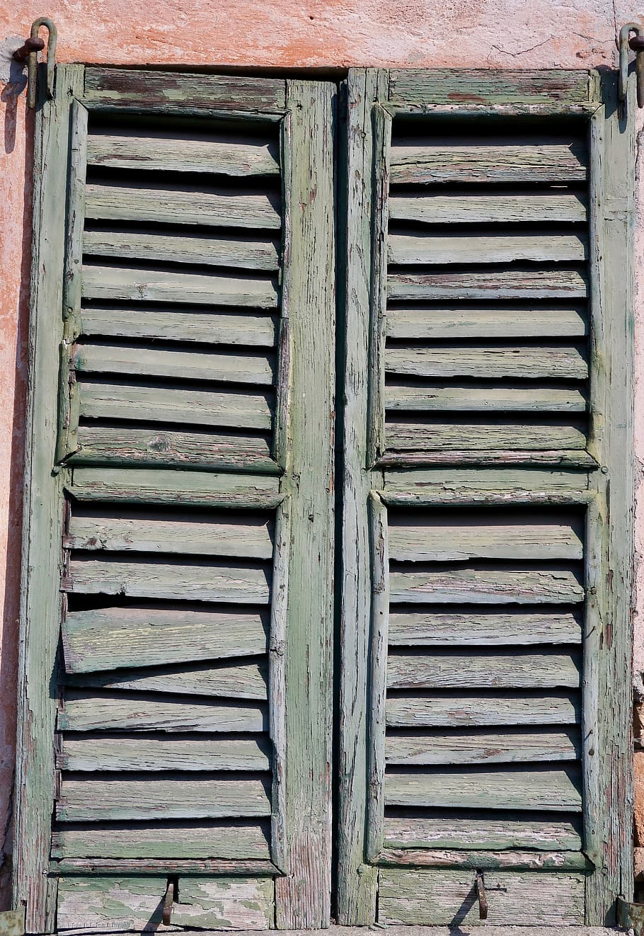 shutter, wood, weathered, old, window, shutters, closed, structure HD wallpaper