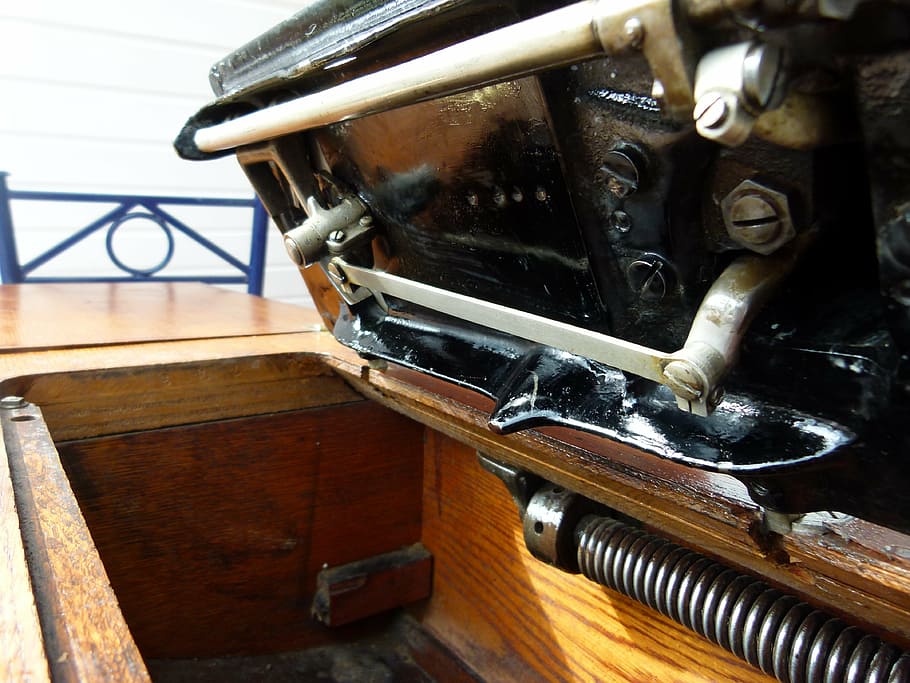 sewing machine, antique, singer, vintage, tool, equipment, indoors HD wallpaper