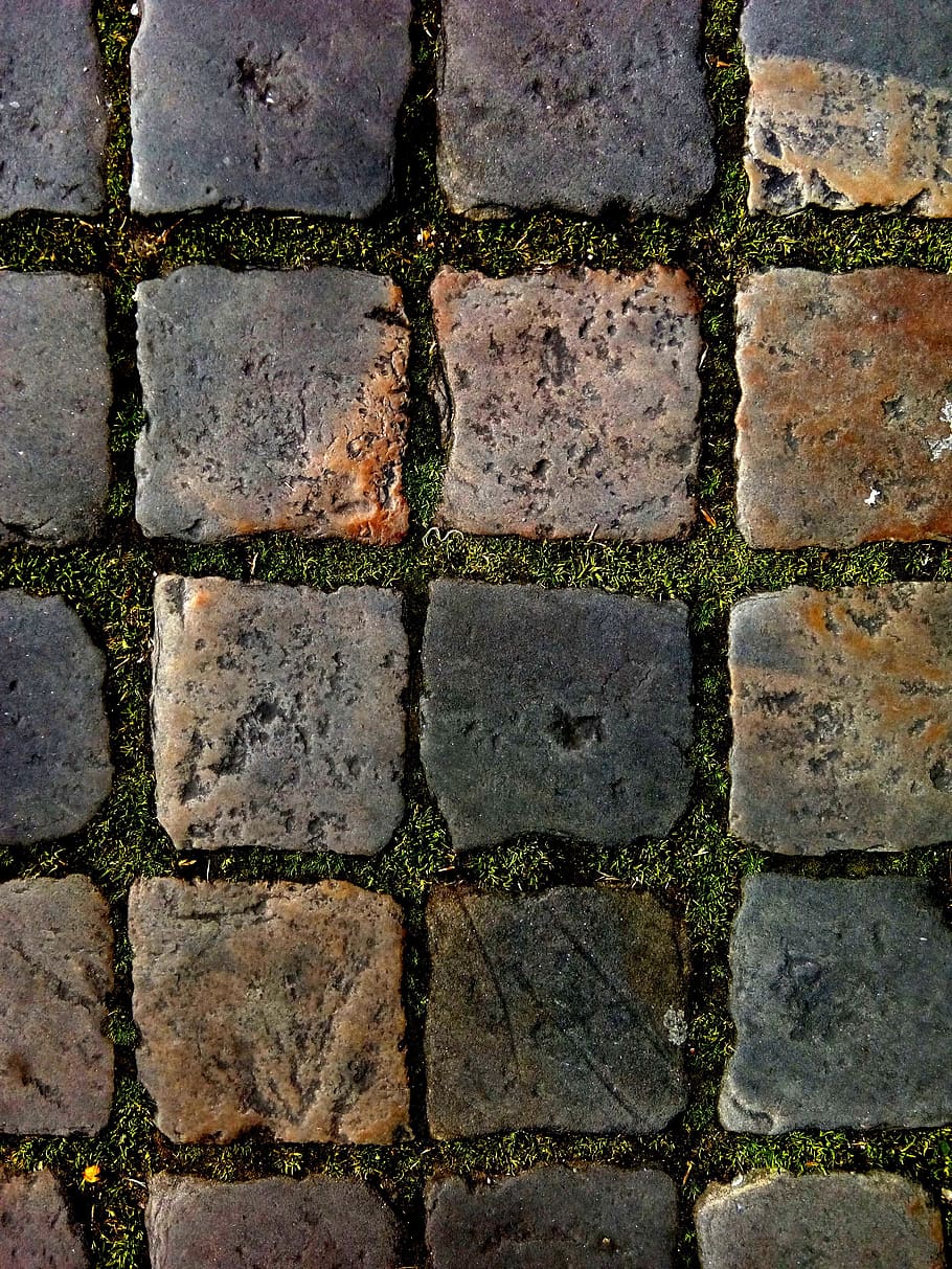 texture, design, pattern, surface, stone, alley, walk, gray HD wallpaper