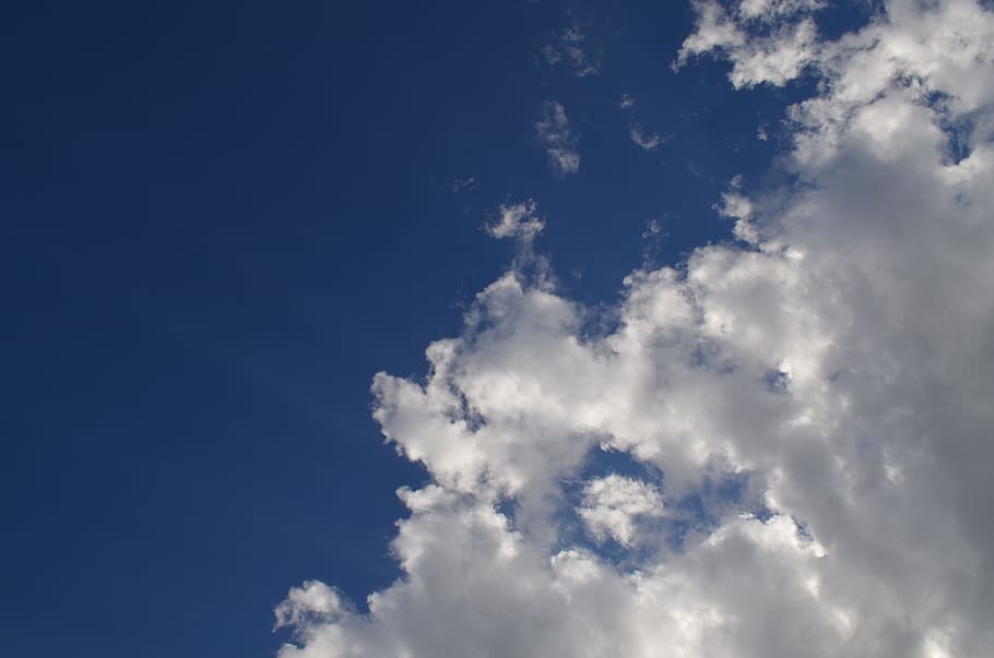 sky, clouds, weather, field, atmosphere, beautiful, blue, blue sky HD wallpaper