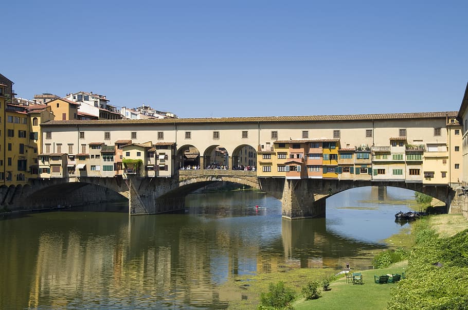 Ponte Vecchio, Italy, firenze, florence, bridge, arno river HD wallpaper