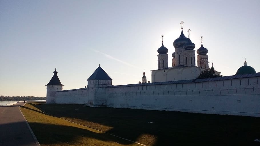 temple, sunset, monastery, orthodoxy, building exterior, place of worship HD wallpaper
