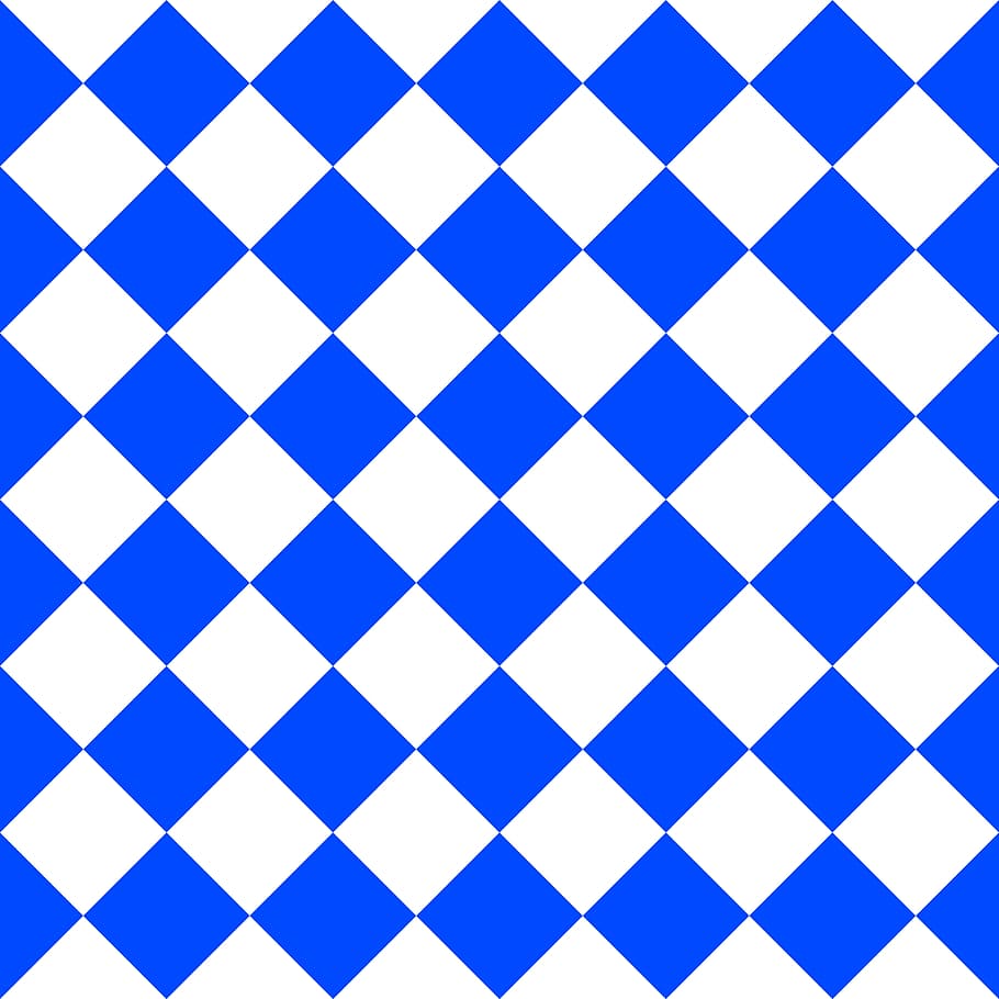blue and white checked pattern, diamonds, seamless, seamlessly, HD wallpaper