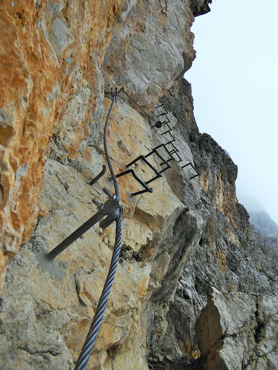 rock, climbing, perpendicular, dolomites, rock wall, abyss HD wallpaper