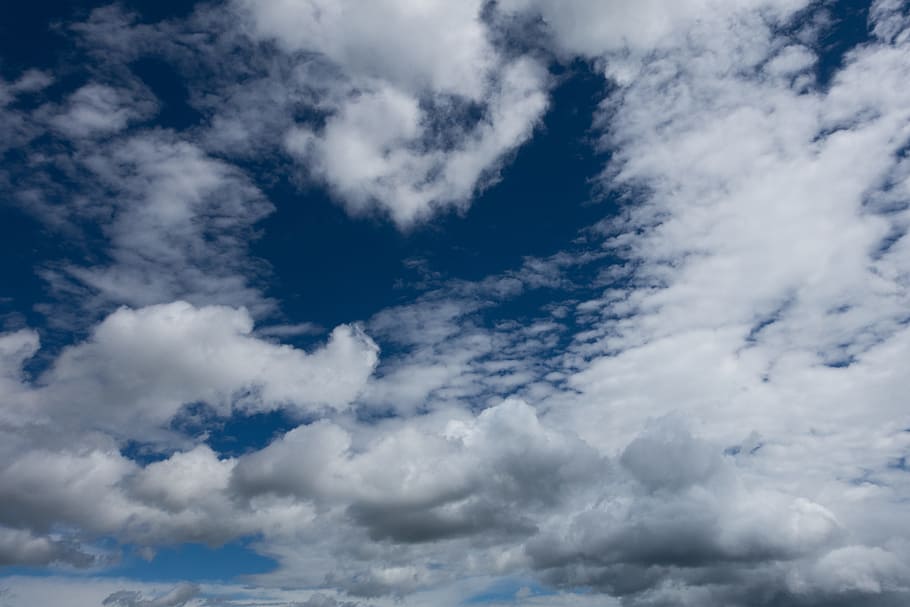 cloud, sky, blue, white, grey, district, cloud - sky, beauty in nature HD wallpaper
