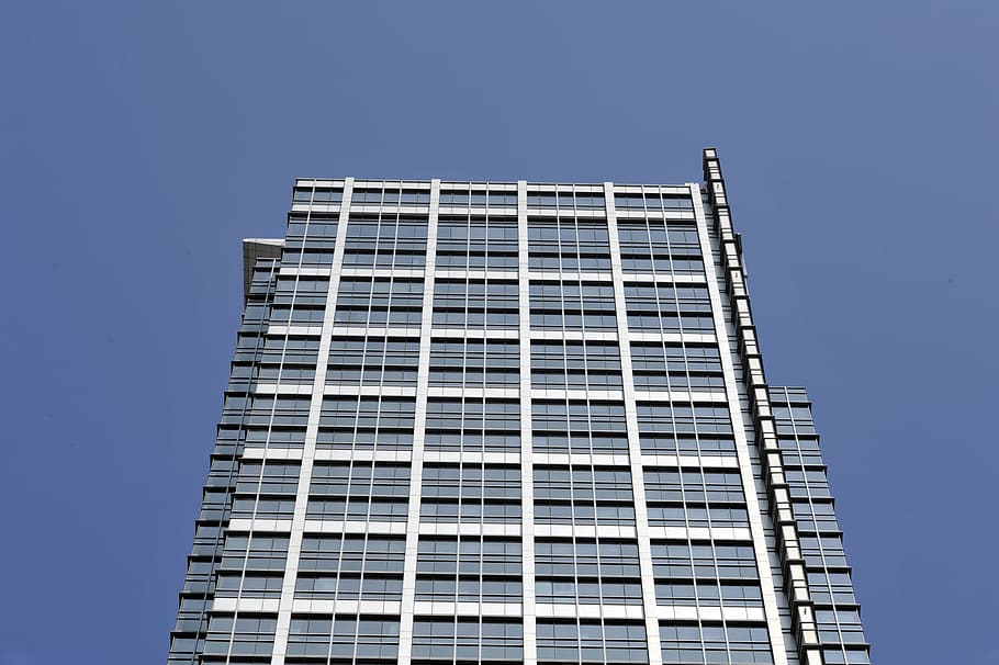 Building, Architecture, Jakarta, low angle view, clear sky HD wallpaper