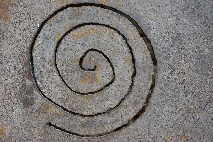 spiral, metal, pattern, textured, no people, close-up, geometric shape HD wallpaper