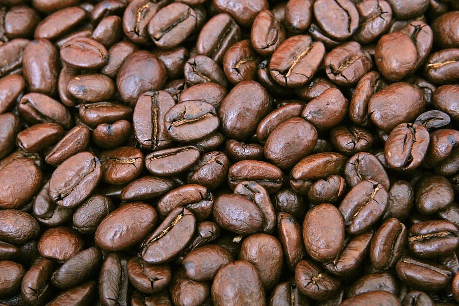 coffee seeds, aroma, background, beans, black, boost, break, brew, HD wallpaper