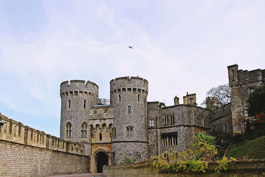 architecture, building, castle, clouds, daylight, landmark HD wallpaper