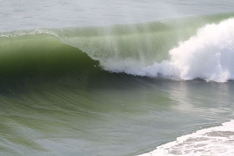 Wave, Ocean, Nature, Beach, Huntington, pacific, california HD wallpaper