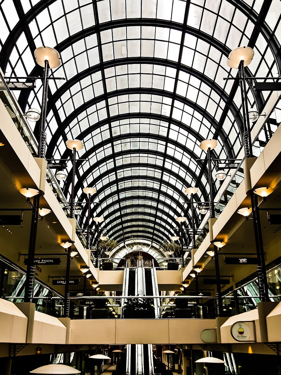 shopping centre, stairs, market hall, escalator, building, architecture
