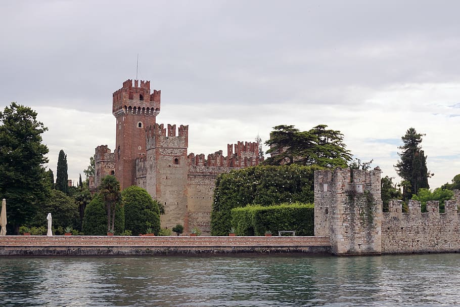 castle, historically, elder, building, architecture, bardolino HD wallpaper