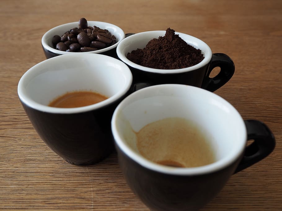 coffee, coffee mugs, drink, beans, coffee beans, caffeine, aroma HD wallpaper
