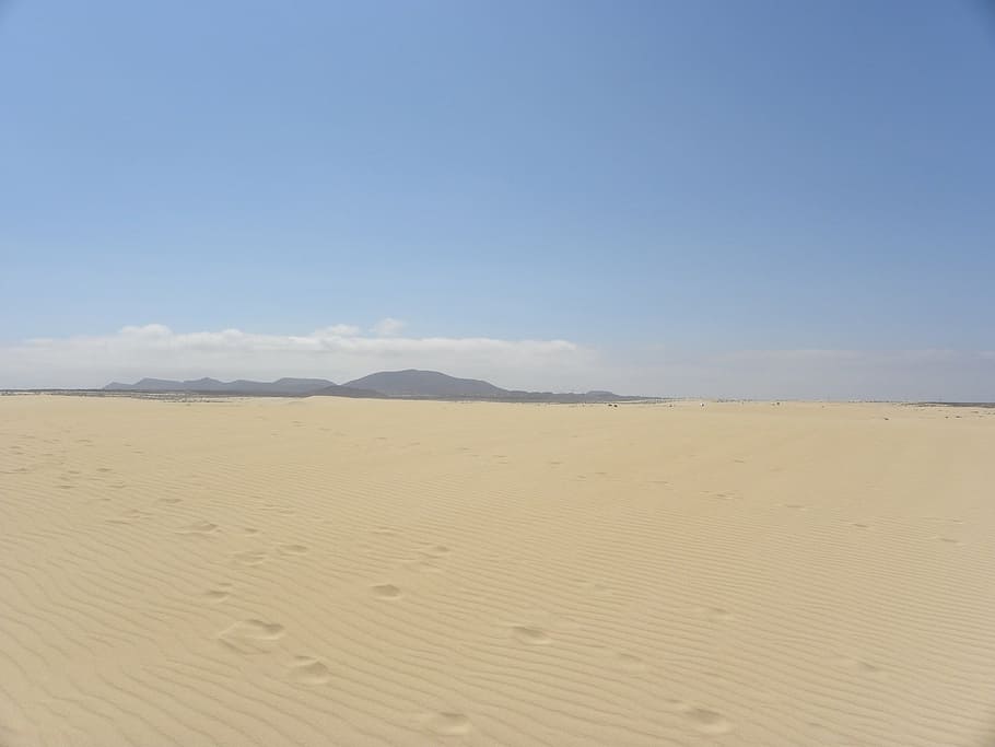 desert, sand, dunes, landscape, sky, nature, travel, sand Dune HD wallpaper