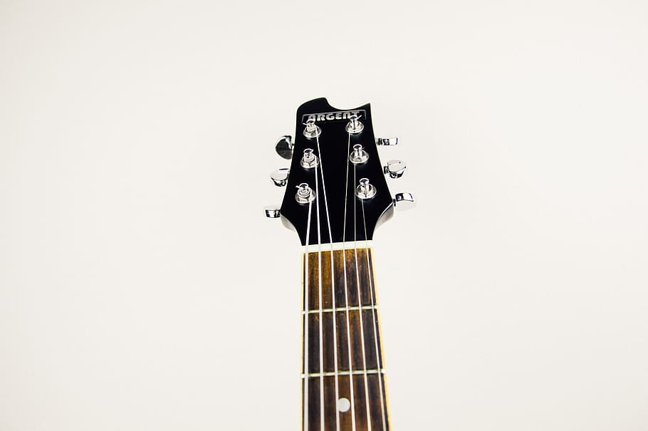 guitar, head, strings, tuning, music, instrument, sound, rock HD wallpaper