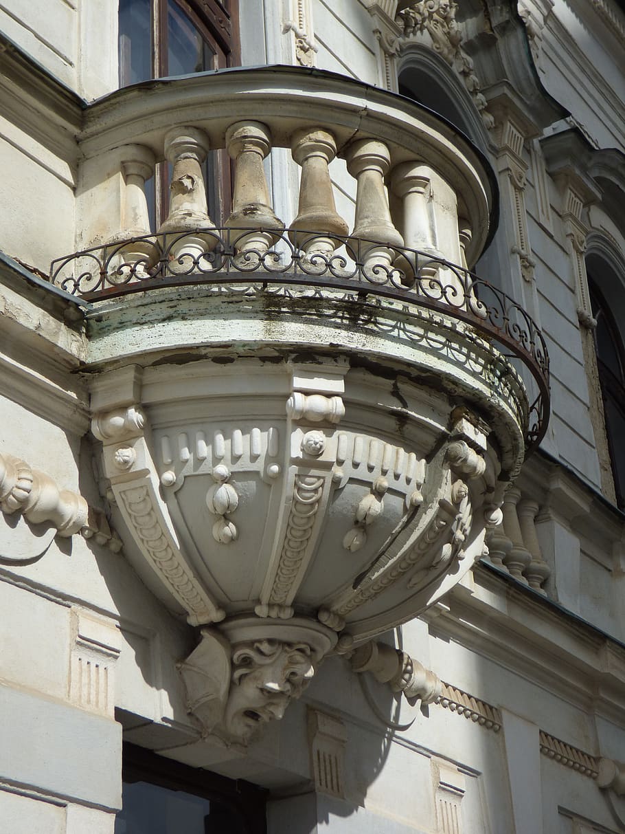 a balcony, history, building, old town, slovakia, architecture