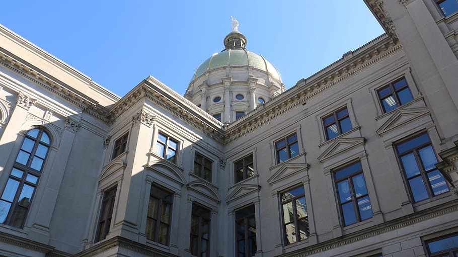 building, capitol, landmark, architecture, low angle view, built structure HD wallpaper