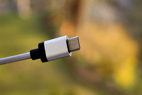 iorange, usb, cable, type c, gray, silver, nylon, first floor HD wallpaper