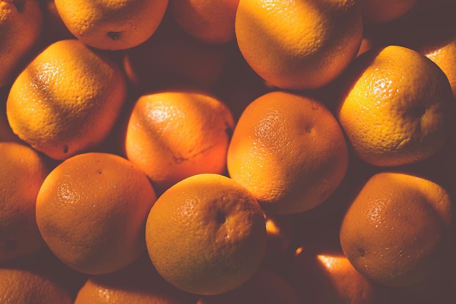 orange fruit lot, orange lot in close-up photography, shadow HD wallpaper