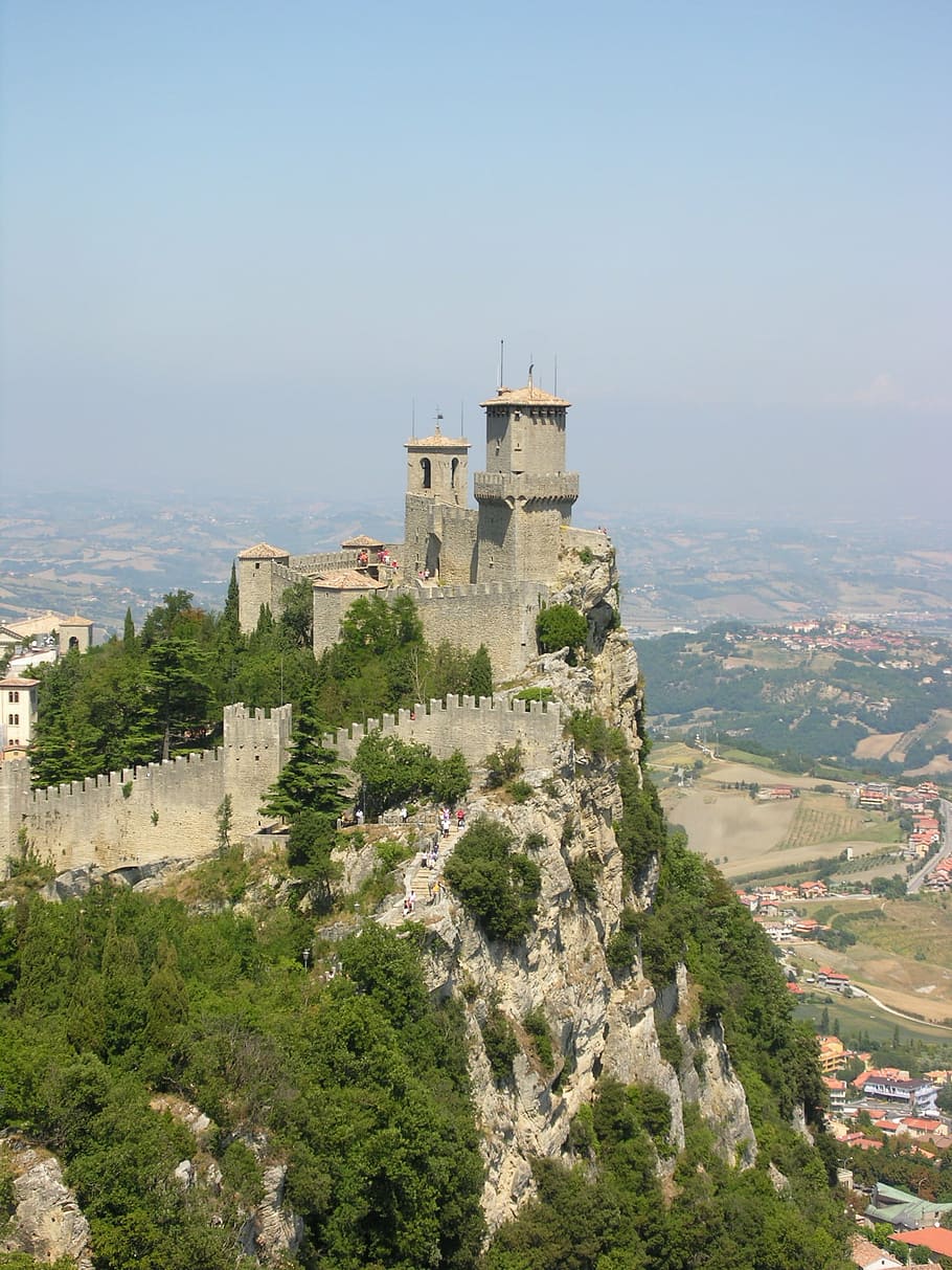 san marino, castle, emilia romagna, architecture, famous Place, HD wallpaper