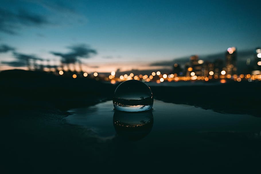 bubble photography, bokeh photography with bubble on water during sunset HD wallpaper