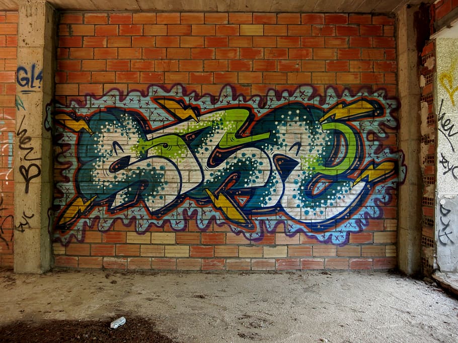 graffiti, wall, brick, wall - building feature, art and craft HD wallpaper