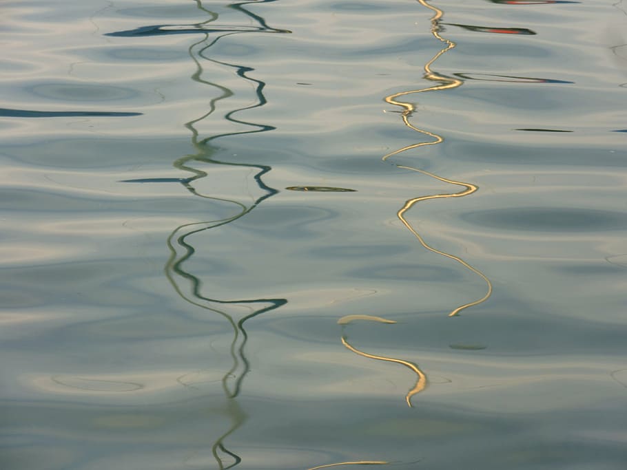 wave, mirroring, water, reflection, lichtspiel, surface, light HD wallpaper