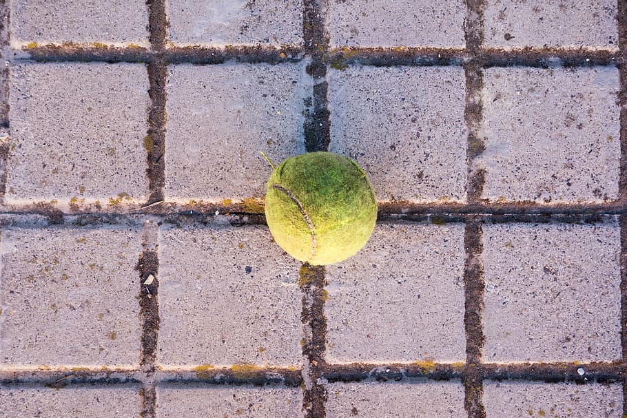 tennis, ball, centered, game, day, sport, no people, tennis ball HD wallpaper