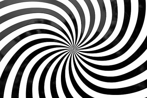 black and white optical illusion, optical deception, graphic HD wallpaper