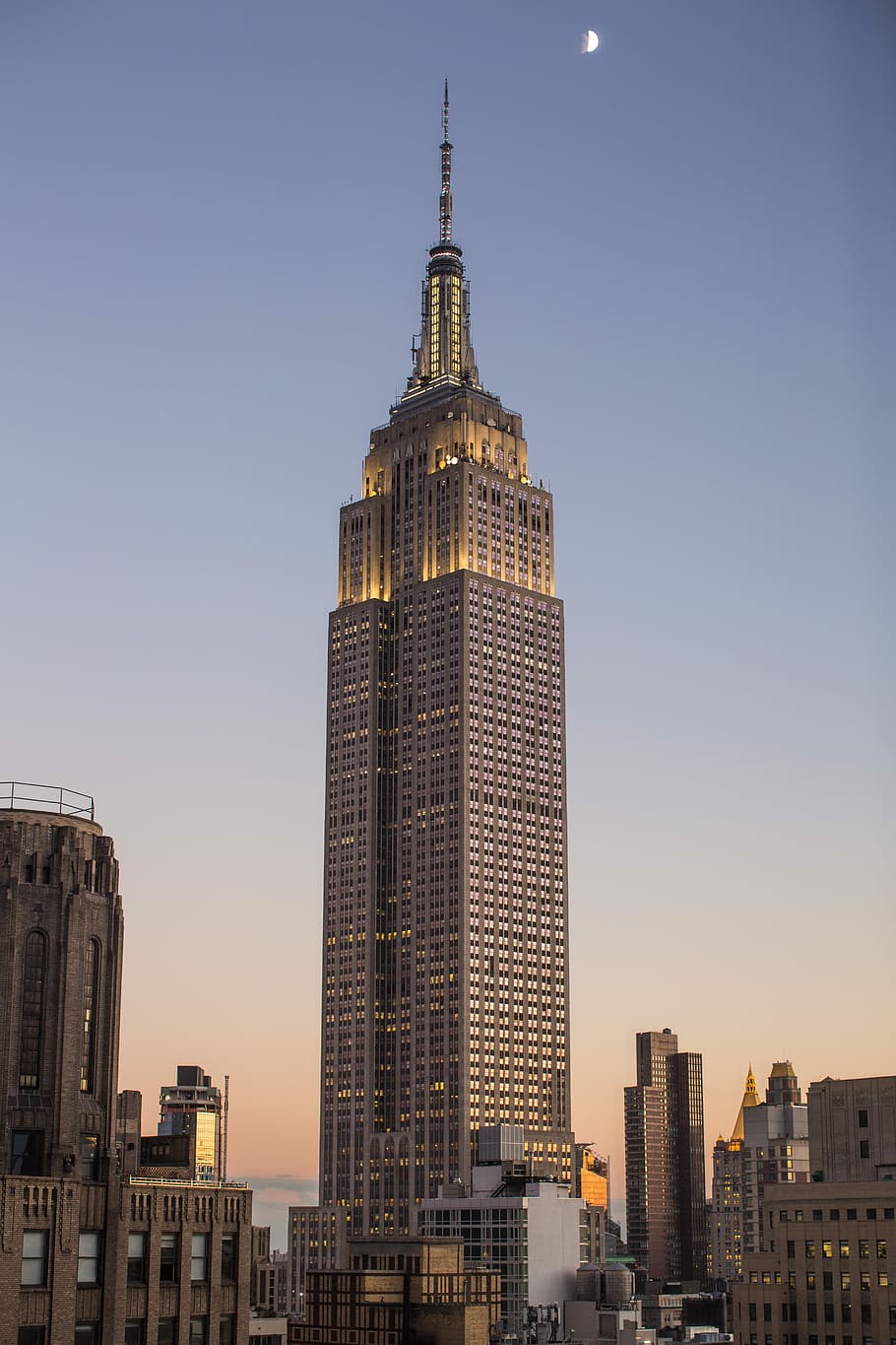 photo of lighted tower, skyscraper, urban Skyline, uSA, cityscape HD wallpaper