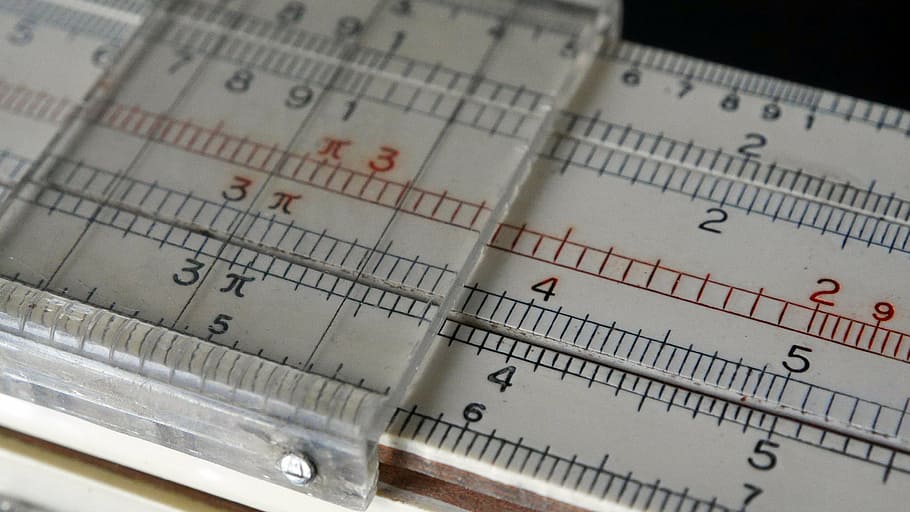 slide rule, slider, scale, ruler, number, no people, close-up HD wallpaper