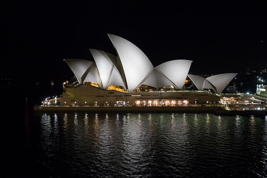 HD wallpaper: Sydney Opera House, Australia, night, architecture ...