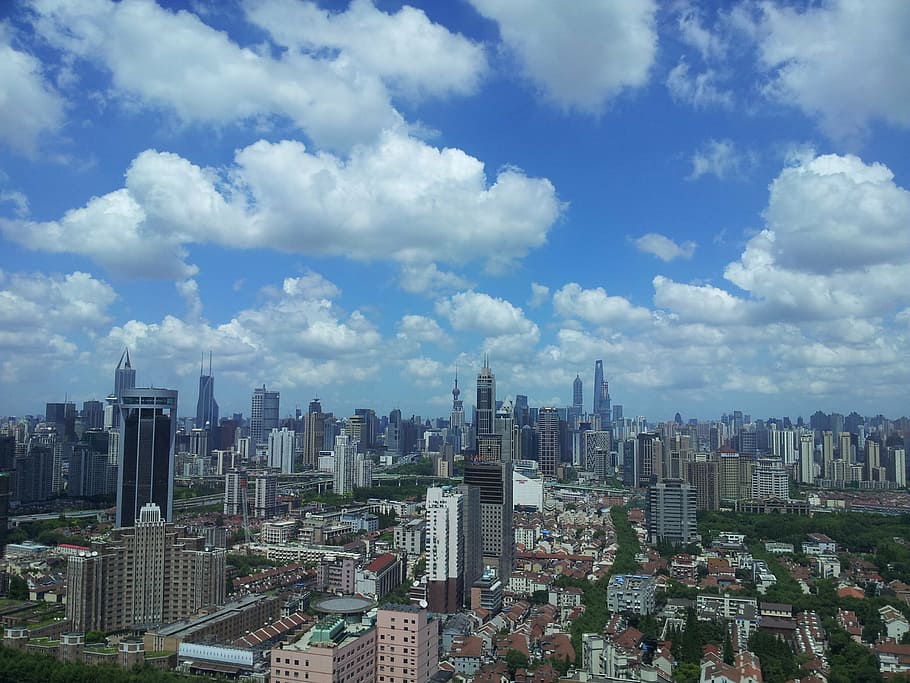 shanghai, city, built structure, building exterior, architecture HD wallpaper