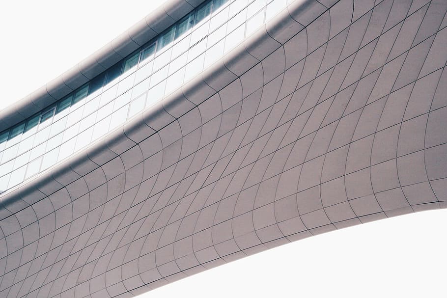 architecture, building, contorted, distorted, white, built structure HD wallpaper