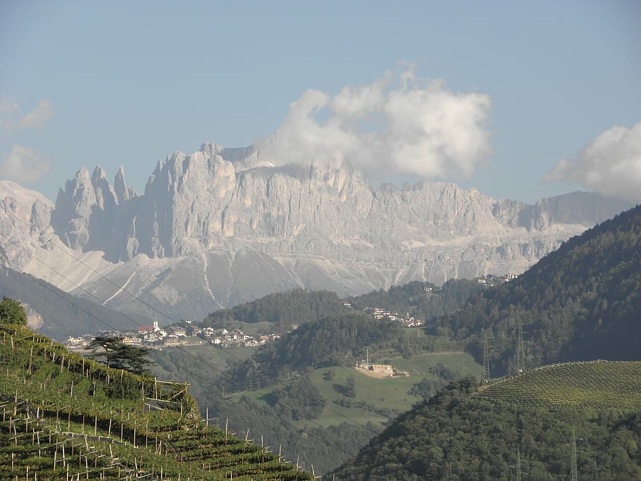 Landscape, Mountains, Dolomites, rural scene, agriculture, scenics HD wallpaper