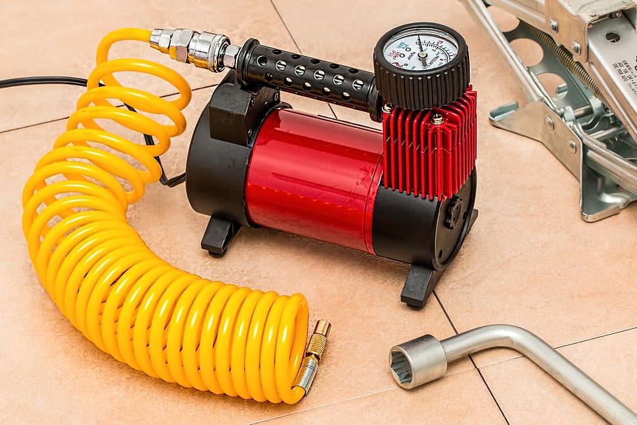 compressor, tire pump, tyre pump, pressure, inflate, tool, air