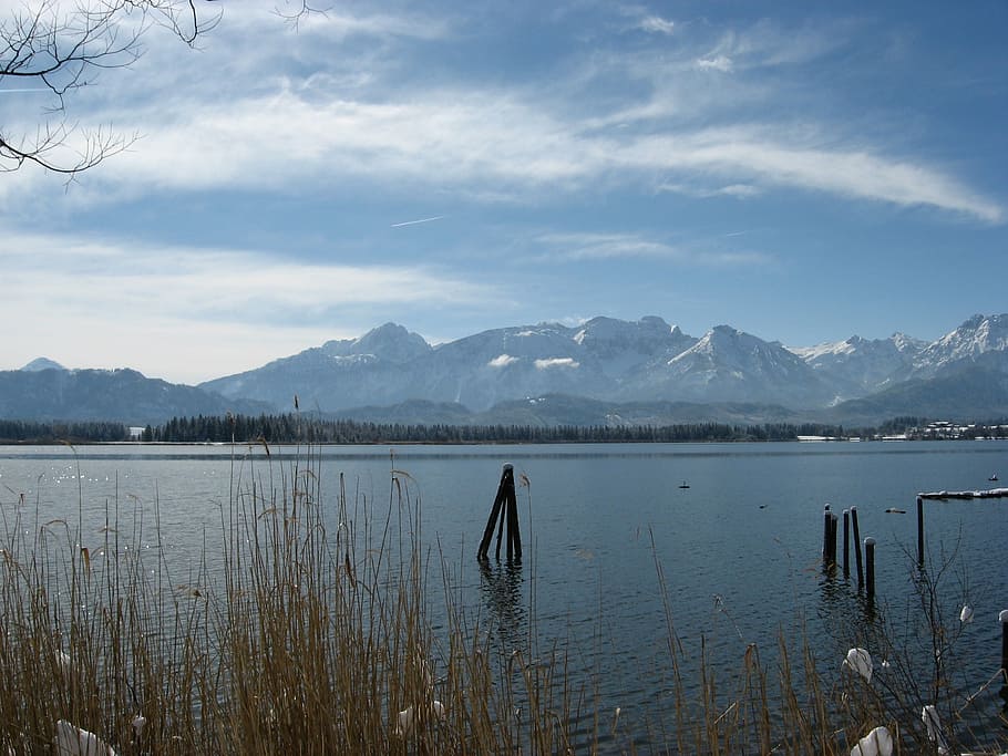 allgäu, impressive, imposing, hiking, autumn, mountain, lake, HD wallpaper