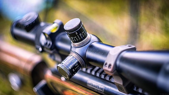 black rifle scope, Weapon, Sniper, gun, shooting, hunter, sport HD wallpaper