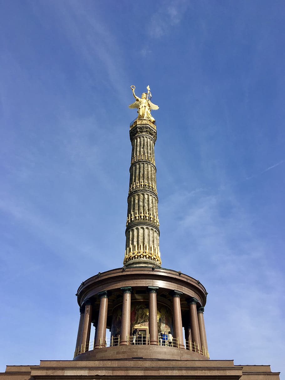 siegessäule, victory column, architecture, berlin, germany HD wallpaper