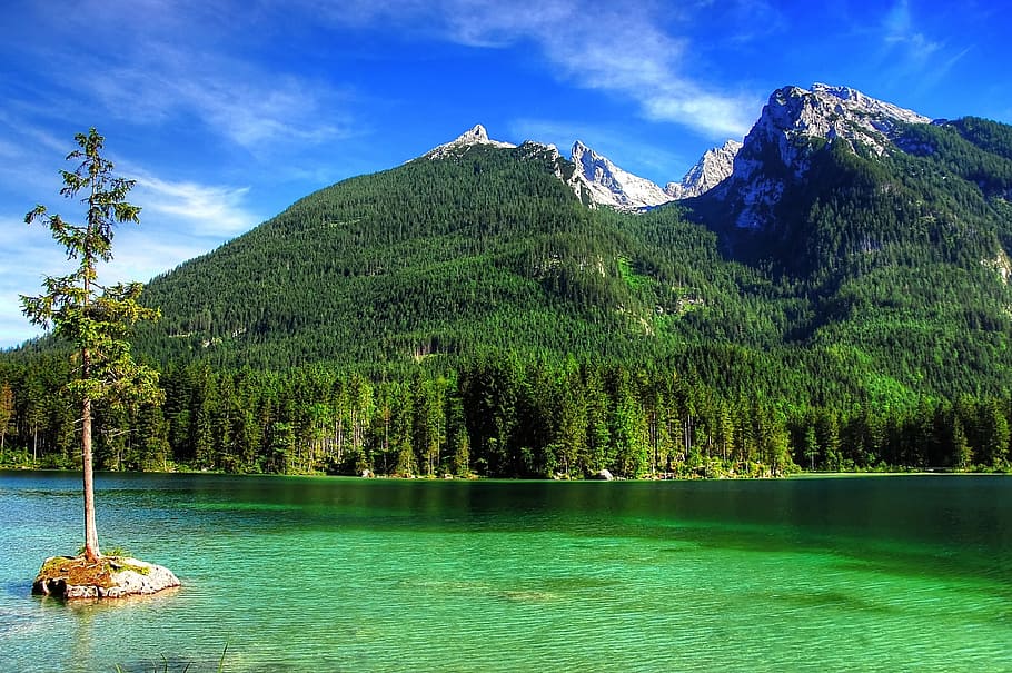 Ramsau, Hintersee, Bavaria, upper bavaria, berchtesgaden, mountains HD wallpaper
