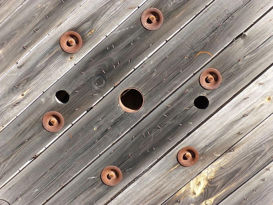 wood, texture, screws, old, wood - material, full frame, pattern HD wallpaper