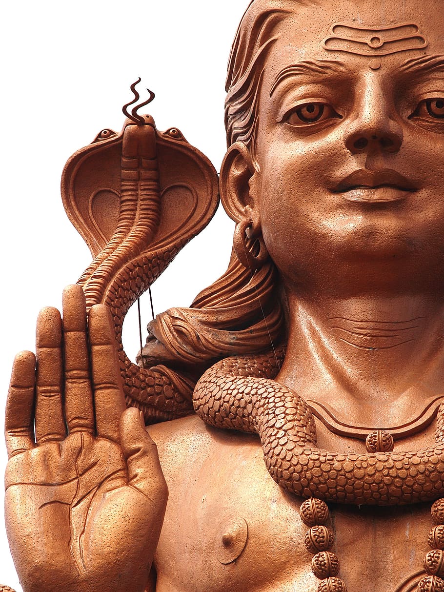 religion, hindu, peace, statue, gad with cobra, spirituality, HD wallpaper