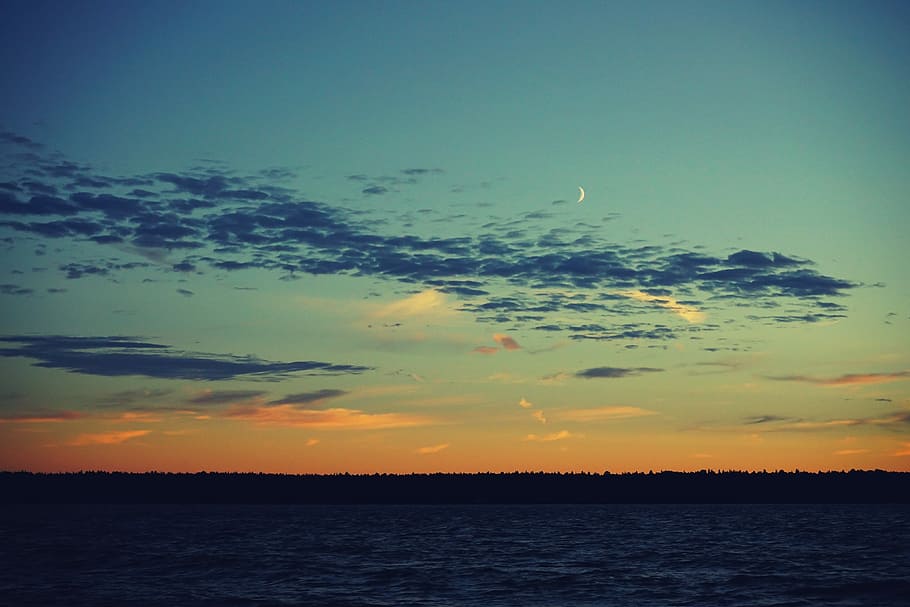 Baltic, Sea, Sea, Water, Clouds, Horizon, beach, summer, sky HD wallpaper